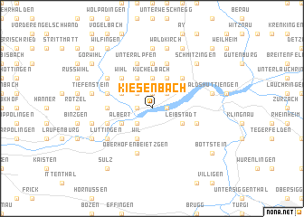 map of Kiesenbach