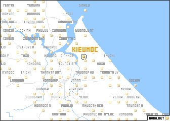 map of Kiều Mộc