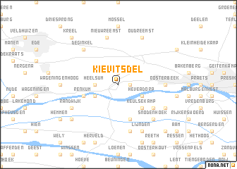 map of Kievitsdel