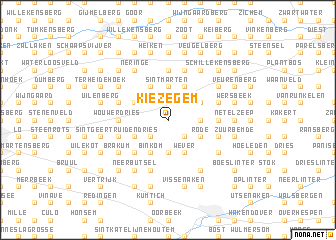 map of Kiezegem