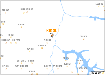 map of Kigali