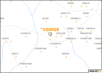 map of Kiganda