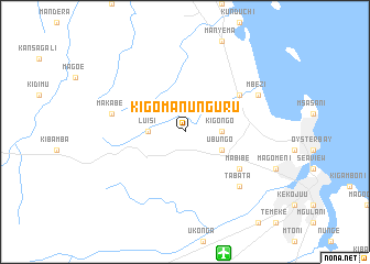 map of Kigomanunguru