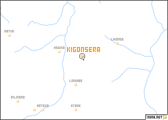 map of Kigonsera