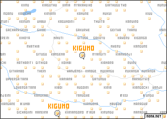 map of Kigumo