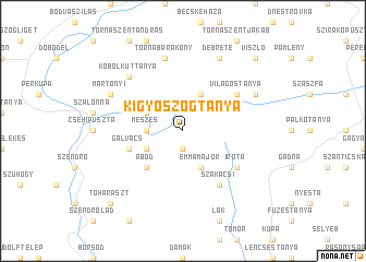 map of Kígyószögtanya