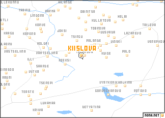 map of Kiislova