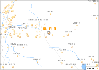 map of Kijevo