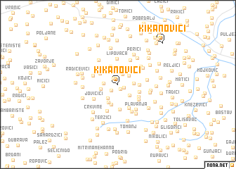 map of Kikanovići