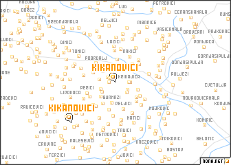 map of Kikanovići