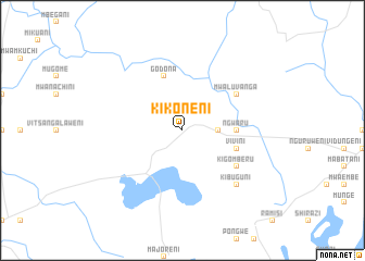 map of Kikoneni