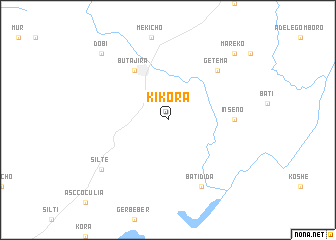 map of Kʼīkʼora