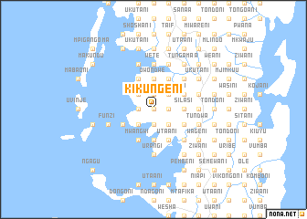 map of Kikungeni