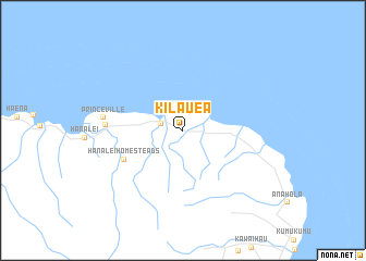 map of Kilauea