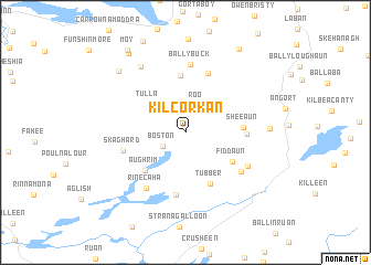map of Kilcorkan