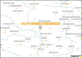 map of Kilfithmone Cross Roads