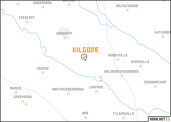 map of Kilgore