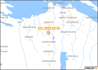 map of Kilinochchi