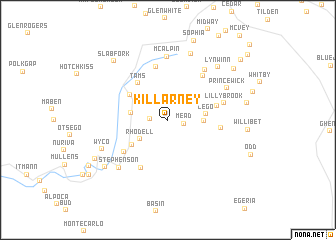 map of Killarney