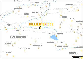 map of Killilan Bridge