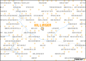 map of Killingen