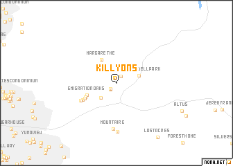 map of Killyons