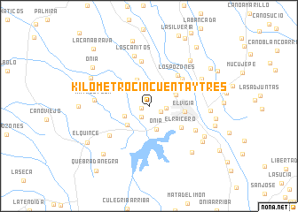 map of Kilómetro Cincuenta y Tres