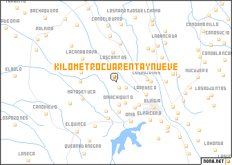 map of Kilómetro Cuarenta y Nueve