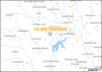map of Kilómetro Nueve