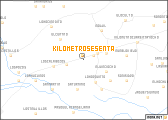 map of Kilómetro Sesenta