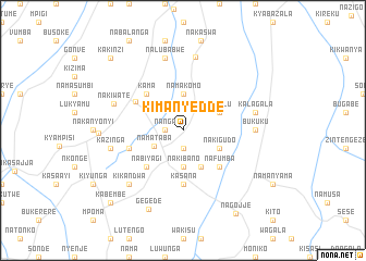 map of Kimanyedde