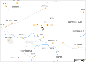 map of Kimballton