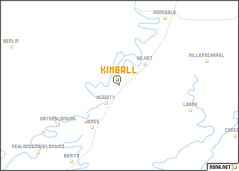 map of Kimball