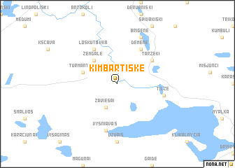 map of Kimbartiškė