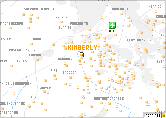 map of Kimberly