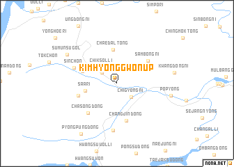 map of Kimhyŏnggwŏn-ŭp