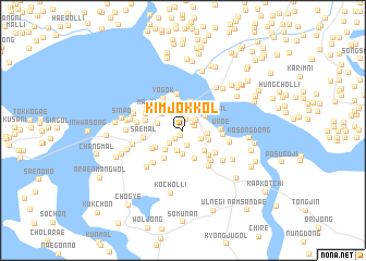 map of Kimjŏk-kol