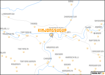 map of Kimjŏngsug-ŭp