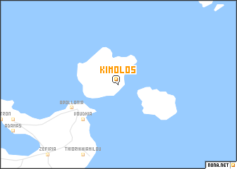 map of Kímolos