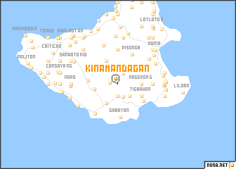 map of Kinamandagan