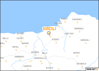 map of Kıncılı