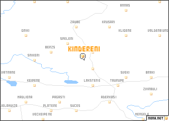 map of Kinderēni
