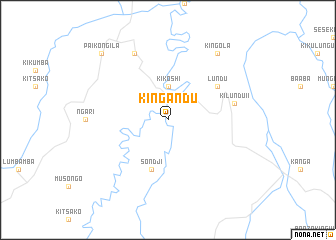 map of Kingandu