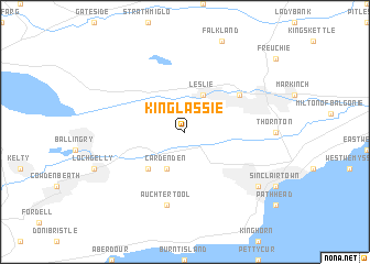 map of Kinglassie