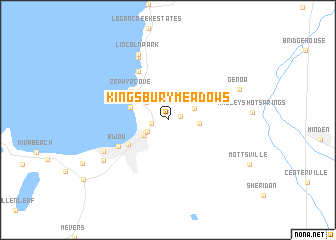 map of Kingsbury Meadows