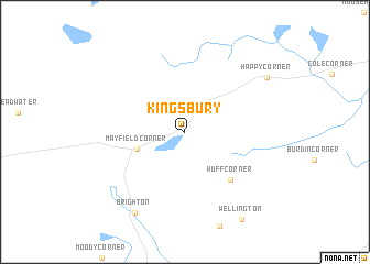 map of Kingsbury