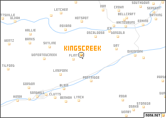 map of Kings Creek