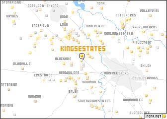 map of Kings Estates