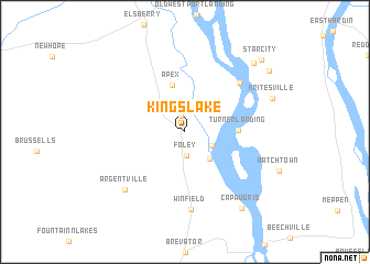 map of Kings Lake