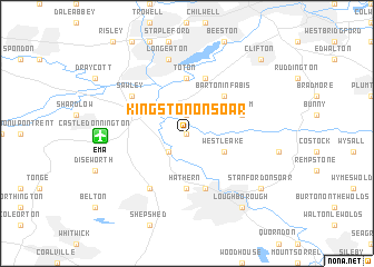 map of Kingston on Soar